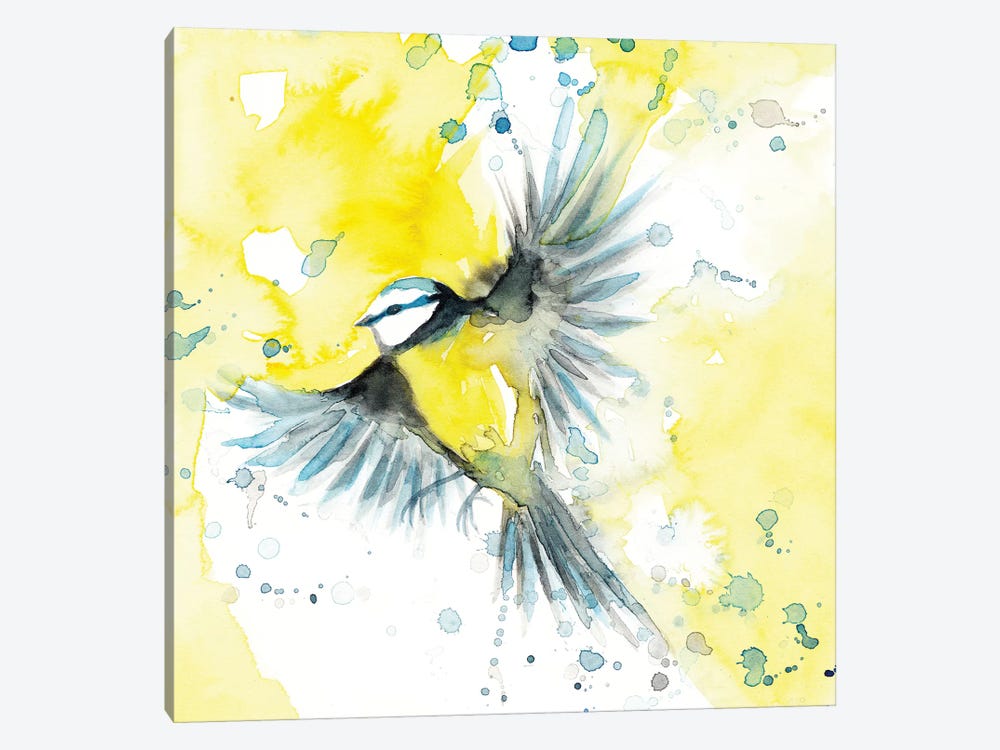 Tit Blue Bird by The Cosmic Whale 1-piece Canvas Wall Art
