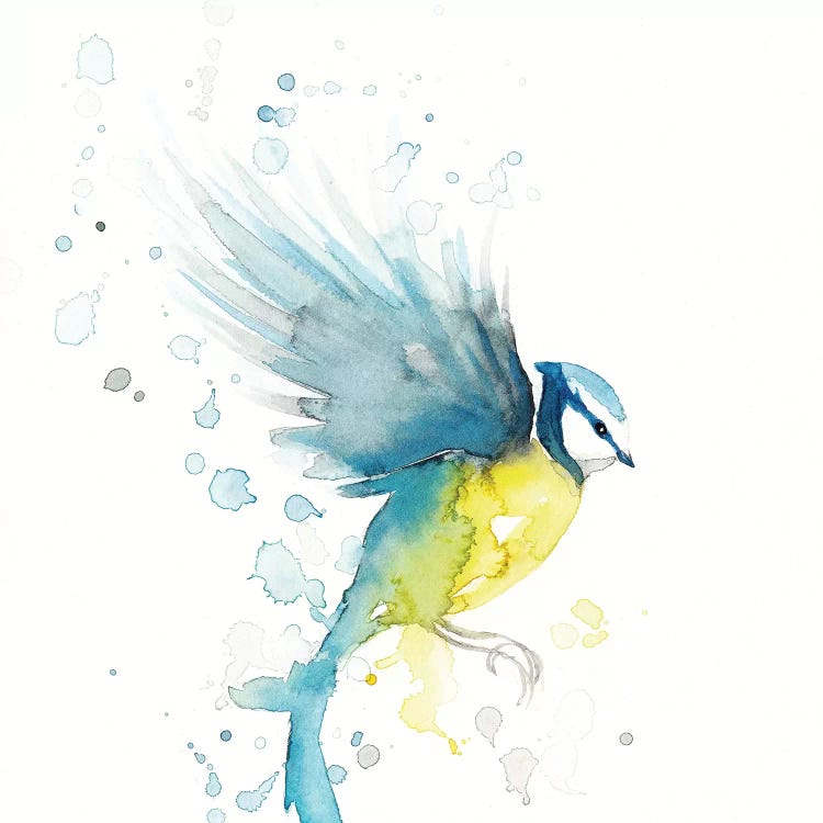 Blue Tit Bird II by The Cosmic Whale wall art