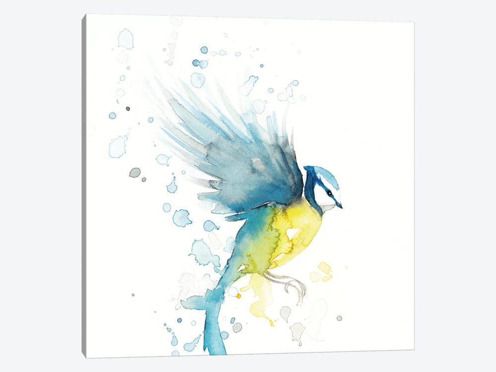 Blue Tit Bird II by The Cosmic Whale 1-piece Art Print