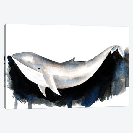 Whale II Canvas Print #TCW44} by The Cosmic Whale Art Print