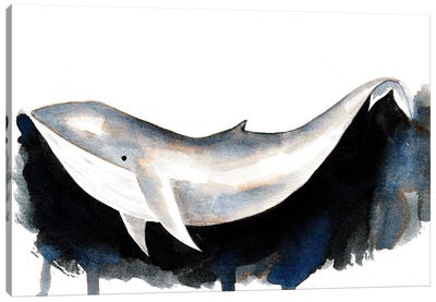 Whale II Canvas Art Print - The Cosmic Whale
