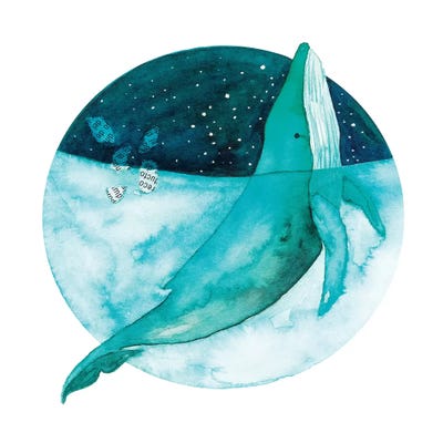Cosmic Whale II by The Cosmic Whale canvas print