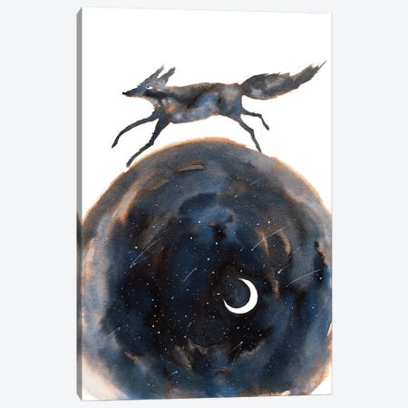 Cosmic Wolf Canvas Print #TCW8} by The Cosmic Whale Canvas Artwork