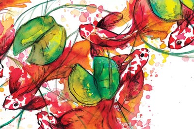 Fish Svinils Ar by The Cosmic Whale canvas print