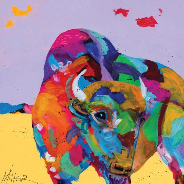 Bison & Buffaloes: Shaking Off The Day's Dust by Tracy Miller