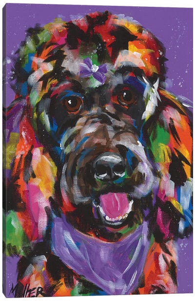 Standard Poodle Canvas Art Print - Poodle Art