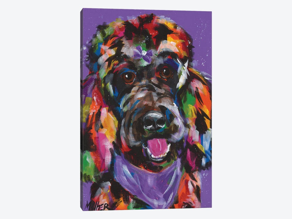 Standard Poodle by Tracy Miller 1-piece Canvas Art Print