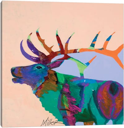 The Call Canvas Art Print - Elk Art