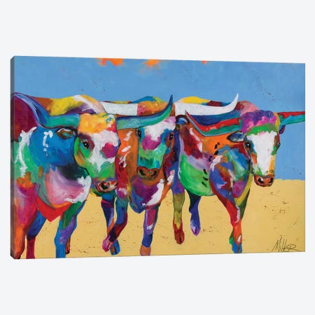 Stampede Canvas Print #TCY127} by Tracy Miller Canvas Print