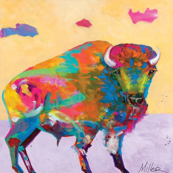 Bison & Buffaloes: Windswept by Tracy Miller