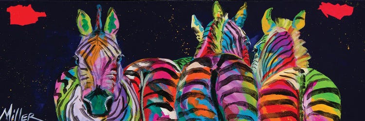 Zebras In A Row by Tracy Miller wall art