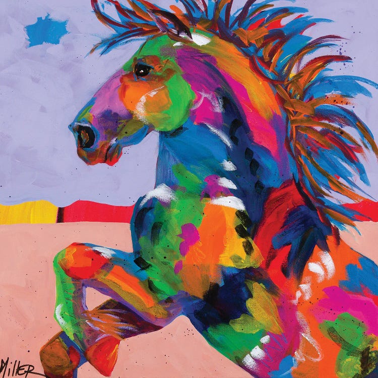 Flyin' Hooves II by Tracy Miller wall art