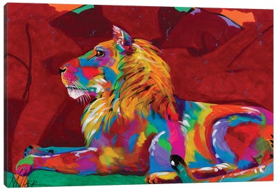 King Lion Canvas Art Print - Tracy Miller