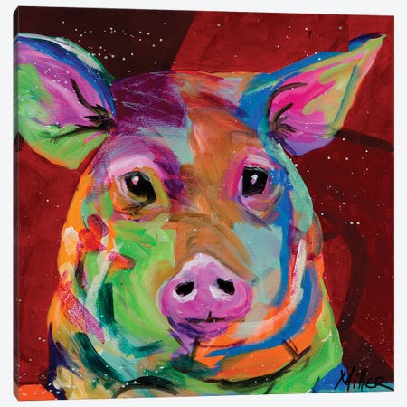 Oink! Canvas Print #TCY163} by Tracy Miller Canvas Art