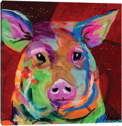 Oink! Canvas Art Print - Tracy Miller