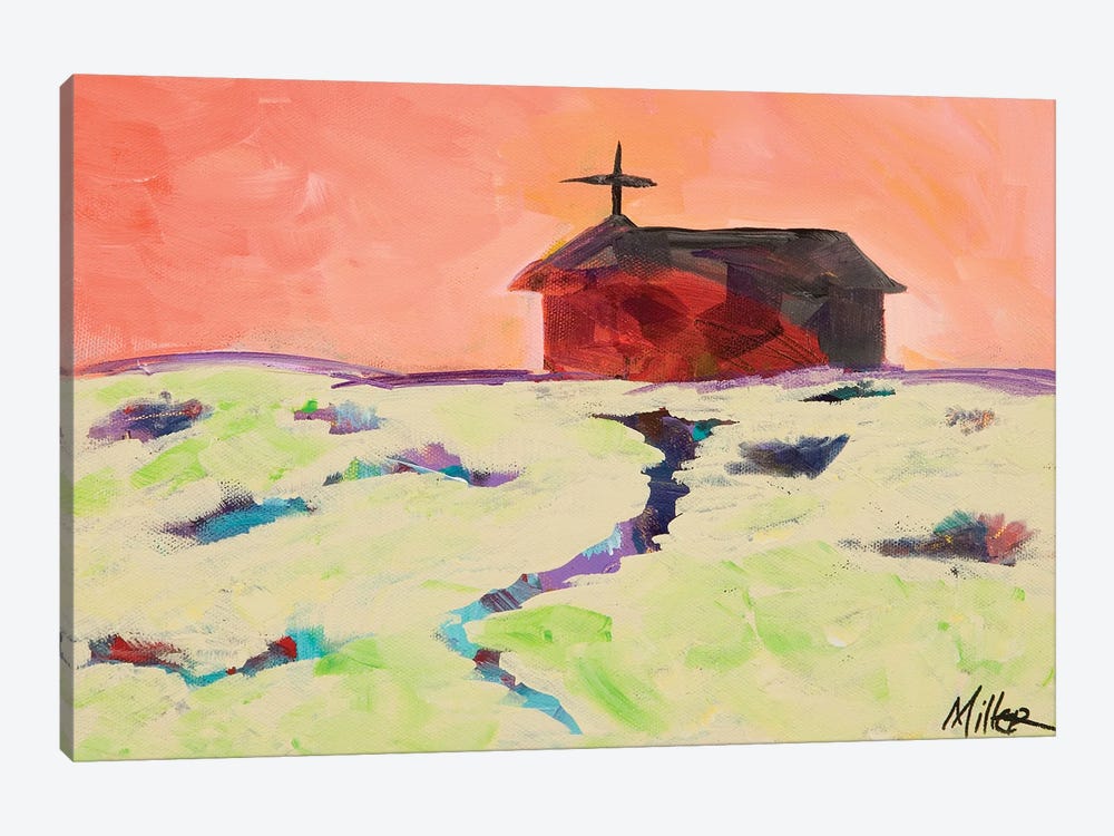 Red Adobe Church by Tracy Miller 1-piece Canvas Art Print