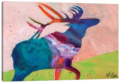 Fall Sounds Canvas Art Print - Elk Art