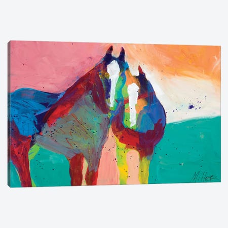 Nuzzling Canvas Print #TCY169} by Tracy Miller Canvas Wall Art
