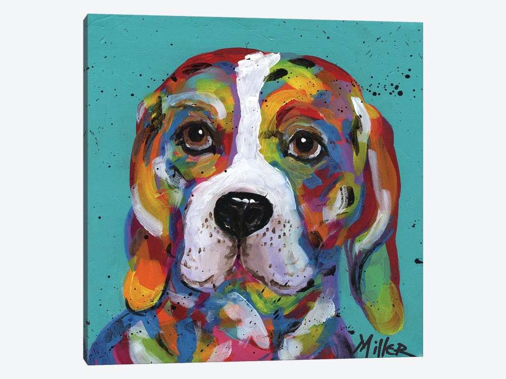 Barney Beagle by Tracy Miller 1-piece Canvas Wall Art