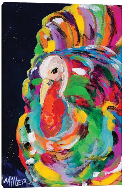 Gobble Gobble Canvas Art Print - Thanksgiving Art
