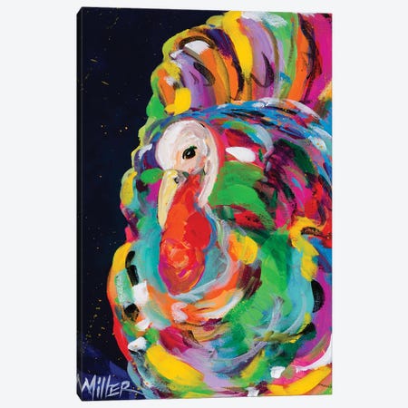Gobble Gobble Canvas Print #TCY194} by Tracy Miller Canvas Wall Art