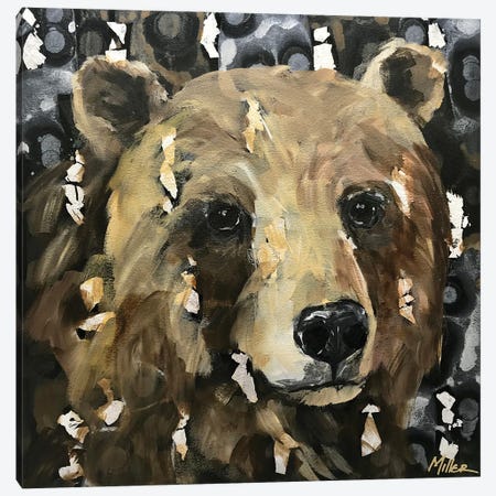 Young Bear Canvas Print #TCY203} by Tracy Miller Art Print