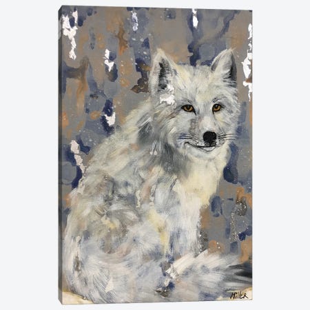 Arctic Fox Canvas Print #TCY206} by Tracy Miller Canvas Artwork