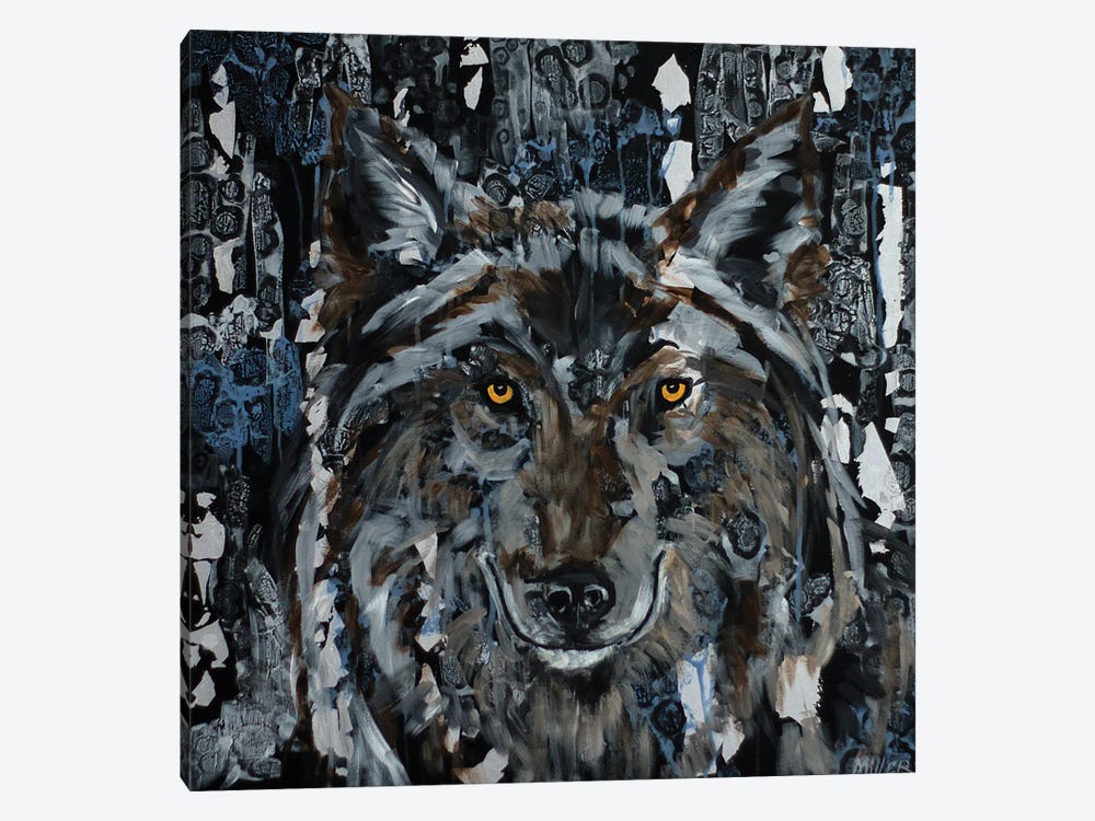 Winter Wolf by Tracy Miller 1-piece Canvas Print