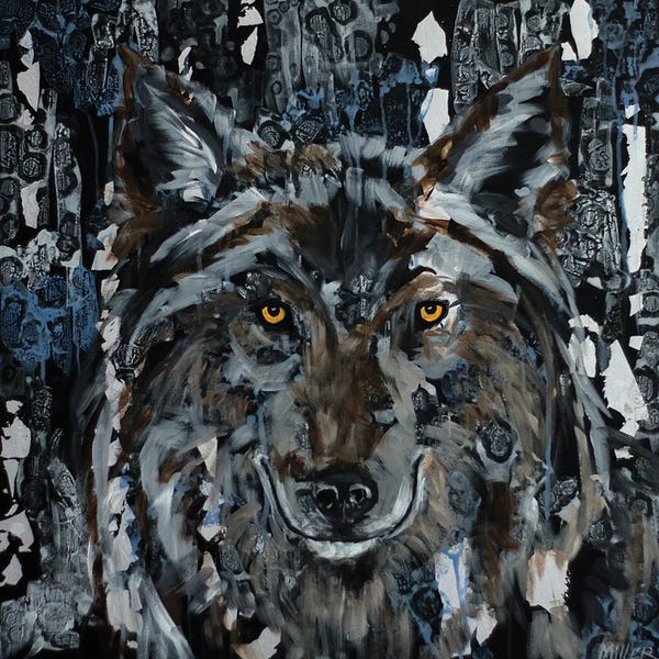 Emotive Animals: Winter Wolf by Tracy Miller