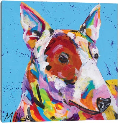 American Pit Bull Terrier Canvas Art Print - Tracy Miller