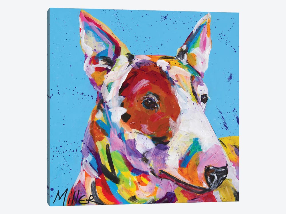 American Pit Bull Terrier by Tracy Miller 1-piece Canvas Print