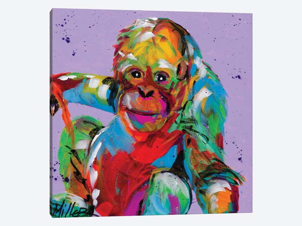Baby Orangutan by Tracy Miller 1-piece Art Print