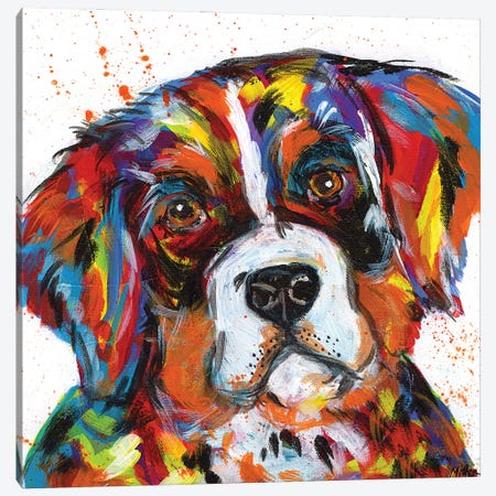 Bernese Mountain Dog Canvas Print #TCY28} by Tracy Miller Canvas Wall Art