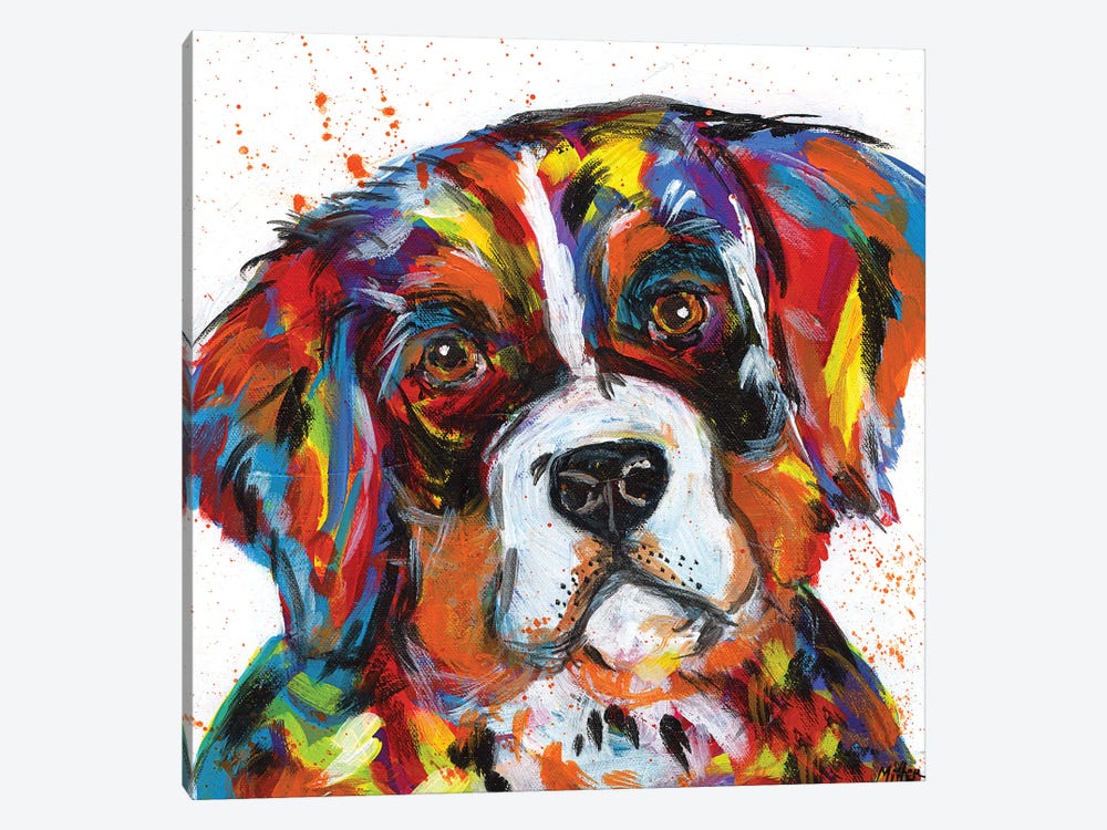 Bernese Mountain Dog by Tracy Miller 1-piece Canvas Print