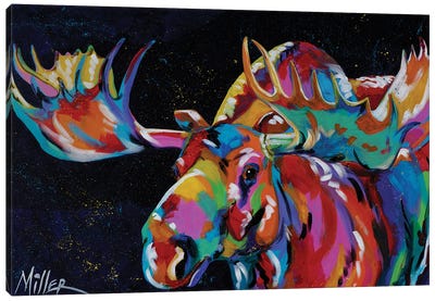 Big Bullwinkle Canvas Art Print - Moose Art