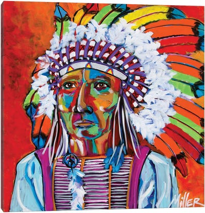 Big Chief Canvas Art Print - Tracy Miller