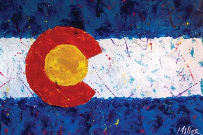 Colorado Flag by Tracy Miller canvas print