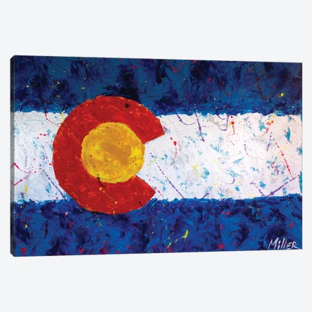 Colorado Flag Canvas Print #TCY45} by Tracy Miller Art Print