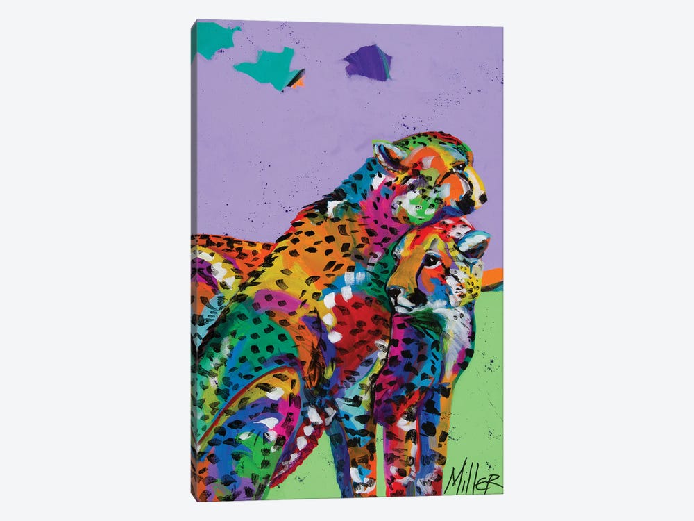 Cheetah Love by Tracy Miller 1-piece Canvas Artwork
