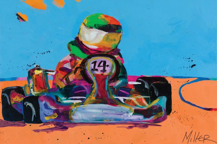 Go Kart Racer by Tracy Miller wall art