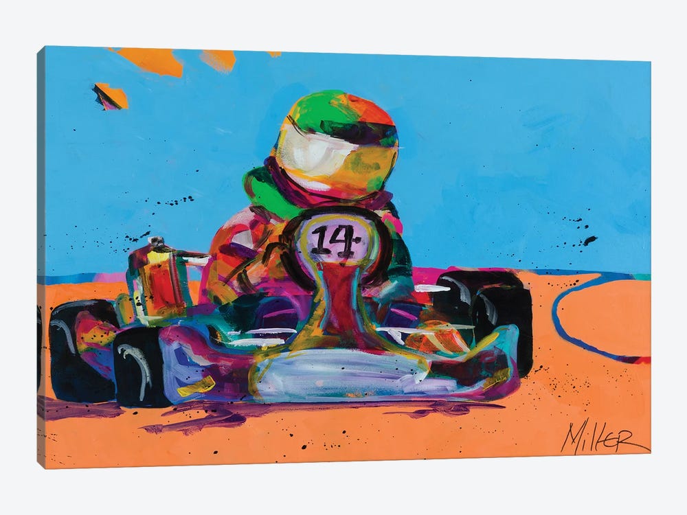 Go Kart Racer by Tracy Miller 1-piece Canvas Art Print