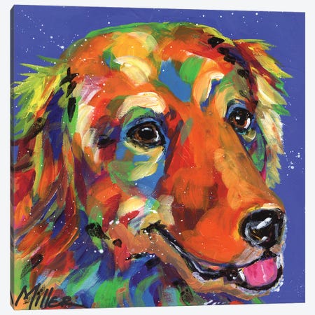 Gus the Golden Canvas Print #TCY61} by Tracy Miller Canvas Wall Art
