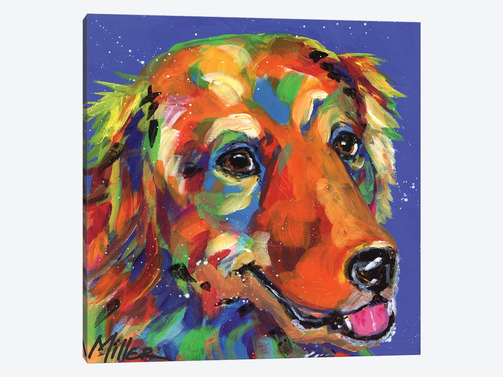 Gus the Golden by Tracy Miller 1-piece Canvas Artwork