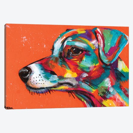 Jack Russell Canvas Print #TCY68} by Tracy Miller Canvas Artwork
