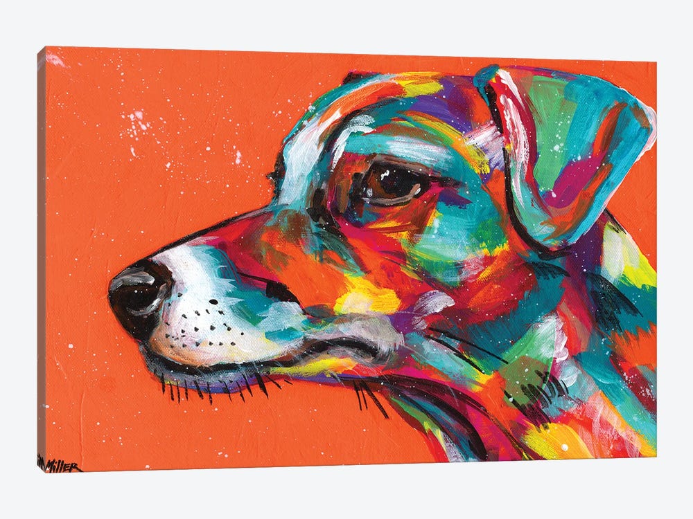 Jack Russell by Tracy Miller 1-piece Canvas Print