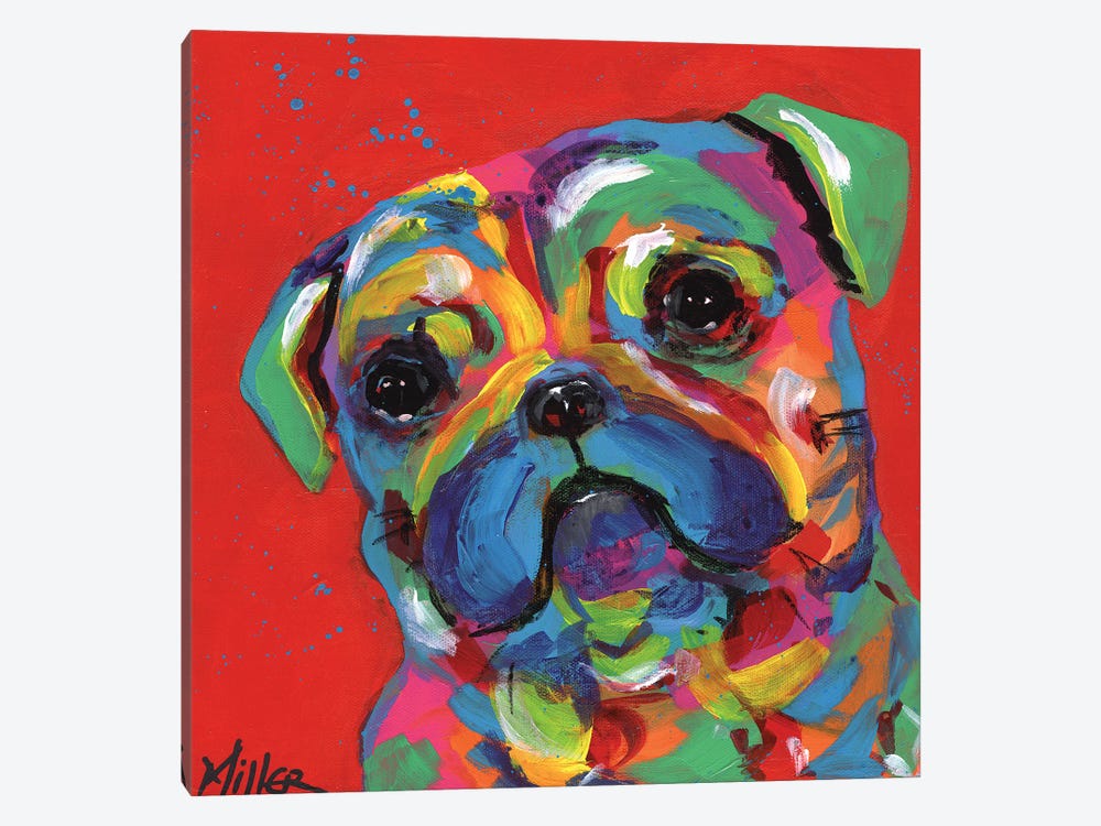 Polly Pug by Tracy Miller 1-piece Canvas Art