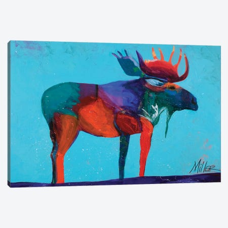 Mystic Moose Canvas Print #TCY96} by Tracy Miller Canvas Art