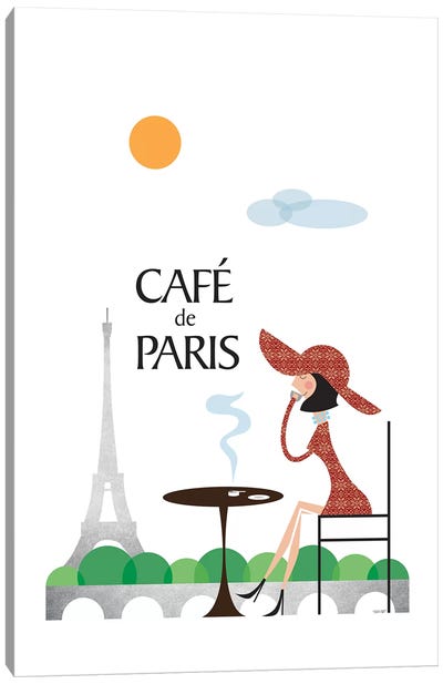 Café de Paris Canvas Art Print - TomasDesign