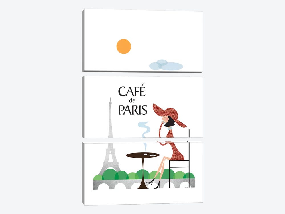 Café de Paris 3-piece Canvas Art