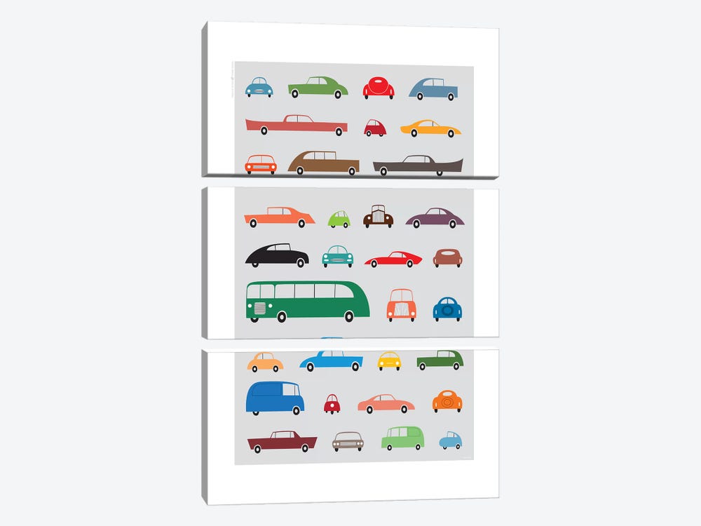 Cars by TomasDesign 3-piece Canvas Art Print